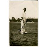 William A. 'Bill' Brown, New South Wales & Australia 1932-1950. Mono real photograph postcard of
