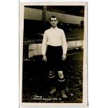 Tom H. Morris. Tottenham Hotspur 1899-1913. Early mono real photograph postcard of Morris, full