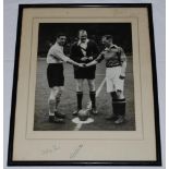 Yorkshire C.C.C. 1939. Unusual original mono photograph of Brian Sellers shaking hands before kick-