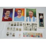 Football trade/cigarette cards. Good selection of fifty seven mono and colour Topical Times card
