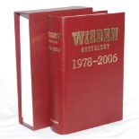 Wisden Anthology 1978-2006. Leather bound limited edition no. 116/300, gilt to all page edges.