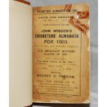 Wisden Cricketers' Almanack 1900. 37th edition. Original paper wrappers, bound in light brown boards