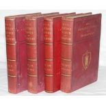 'Arthur Haygarth's Cricket Scores & Biographies'. Four volumes with original publisher's red cloth