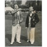 Australia tour to England 1953. Excellent mono press photograph of R.J. McNeill, captain of East