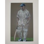 Maurice Leyland, Yorkshire & England. Original large pastel study by artist Ken Taylor, Huddersfield