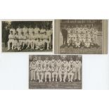 Advertising postcards 1928-1935. Mono real photograph postcard of the South African touring party to