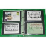 'The Centenary Test Match 1880-1980'. Official album containing eleven official first day covers