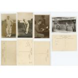 John Berry 'Jack' Hobbs. Surrey & England 1905-1934. Four mono real photograph postcards of Hobbs