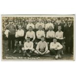 Tottenham Hotspur v Hull City, F.A. Cup 1st round 1907. Early mono real photograph postcard of the