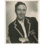 Denis Compton. Middlesex & England 1936-1964. Excellent large original mono studio photograph of