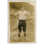 Vivian John Woodward. Tottenham Hotspur 1901-1909. Early sepia real photograph postcard of Woodward,