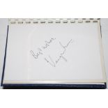 India Test cricketers 1950s-1990s. Album comprising ten signatures of India Test players, each