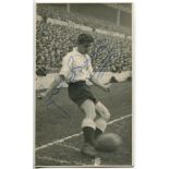 John Brooks. Tottenham Hotspur 1953-1959. Mono real photograph plainback postcard of Brooks, full