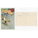 Manchester City F.C. c1905. Original colour 'Valentine's Series' postcard with a graphic art