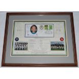 Yorkshire v Kent, Royal Visit, Harrogate 1991. Large official limited edition commemorative