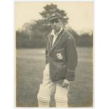 Walter Reginald Hammond. Gloucestershire & England 1920-1951. Original mono photograph of Hammond,