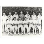 Australia v India 1947/48. Mono copy photograph of the Australian team, seated and standing in