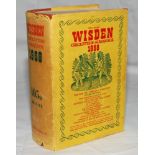 Wisden Cricketers' Almanack 1968. Original hardback with dustwrapper and additional 'replacement