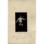 Thomas Clay. Tottenham Hotspur 1914-1929. Mono real photograph cigarette/trade card of Clay, full