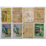 The Athletic News Cricket Annual 1910, 1921, 1927, 1928, 1932 (2), 1937 and 1938. Faults to some