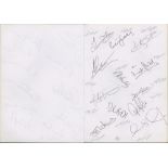 Cricket autographs 1990s-2010s. Black A5 size notebook comprising an extensive collection of over