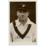 William Albert Stanley 'Bert' Oldfield, New South Wales & Australia 1919-1938. Sepia plain back