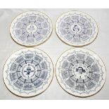 Century of Centuries. Four china plates produced to commemorate a player scoring a 'Century of