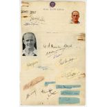 Australians in World War II. Two joined page extracts from a ruled exercise book signed in ink by