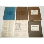 Cricket scrap books 1946-1948. Five exercise book scrapbooks comprising a good selection of press