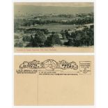 'England v South Australia, The Oval, Adelaide' 1907/08. Printed postcard of the cricket ground with