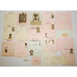 Test and County signatures 1910s-1930s. A good selection of over forty signatures in ink and