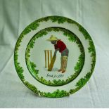 'Good for Fifty'. A Royal Doulton 'Black Boy' bone china dinner plate, entitled 'Good for Fifty'