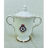 'Centenary of the Football League 1888-1988'. A Royal Doulton bone china two-handled cup and lid.