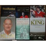 Signed football biographies. A good selection of thirty two signed biographies and