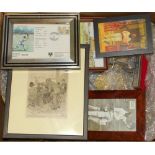 Cricket souvenirs, ceramics etc. Mainly modern cricket figures, souvenirs, tea pot, Manor