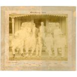 'Middlesex 1892'. Early original sepia photograph of the Middlesex team for the match v Somerset