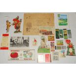 Golf advertising ephemera, early 1900s onwards. A nice selection of over twenty advertising cards,