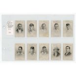 W.D. & H.O. Wills (Australian Issue). 'Australian and English Cricketers' 1911. Full set of fifty
