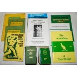 Nottinghamshire C.C.C. yearbooks and membership cards 1947-2008. A collection of eighteen official