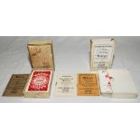 'Kargo' Card Golf c.1930s. Two different sets of playing cards, one set complete with 53 cards and