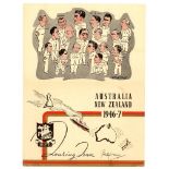 M.C.C. tour to Australia and New Zealand 1946/77. Official M.C.C. Christmas card with title, M.C.