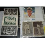 Middlesex C.C.C. 1920s onwards. Black file comprising a selection of postcards, collector cards,
