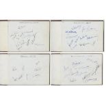 County autographs 1948. A large brown leather autograph album nicely signed by members of County