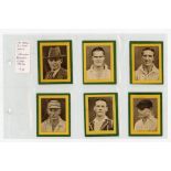 Cigarette cards 1929-1931. Three full sets of cards. United Tobacco (South Africa), 'Springbok Rugby