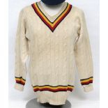 Kenneth Cranston. Lancashire & England 1947-1948. Two M.C.C. touring sweaters worn by Cranston on