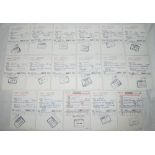 New Zealand 1997-1999. Seventeen original immigration landing cards, each signed by the respective