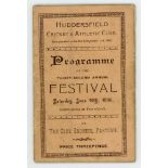 'Programme of the Thirty-Second Festival', Huddersfield Cricket & Athletic Club, Fartown, 20th