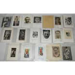 Cricket autographs 1930s-2000s. A selection of twenty six signatures in ink signed to cards and