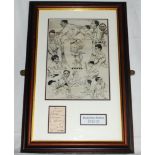 M.C.C. tour of Australia 1932/33 'Bodyline'. Album page nicely signed in ink by twelve members of