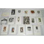 Cricket autographs 1930s-2000s. A selection of thirty seven signatures in ink signed to cards and